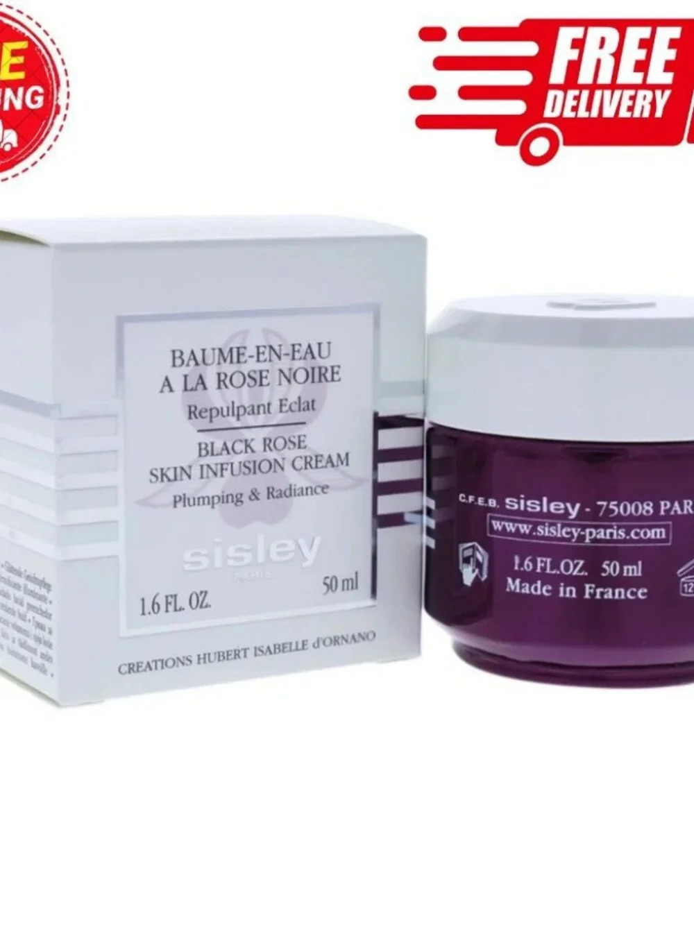 Sisley Paris Black Rose Skin Infusion Cream 1.6 oz 50ml New Luxury Hydrating Fac